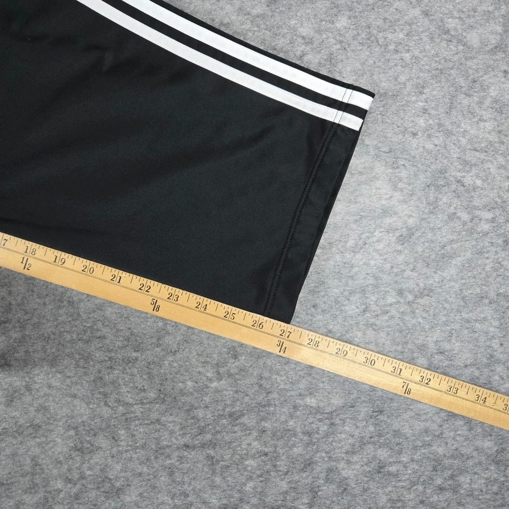Adidas Mens Black 3-Stripe Classic Track Pants L